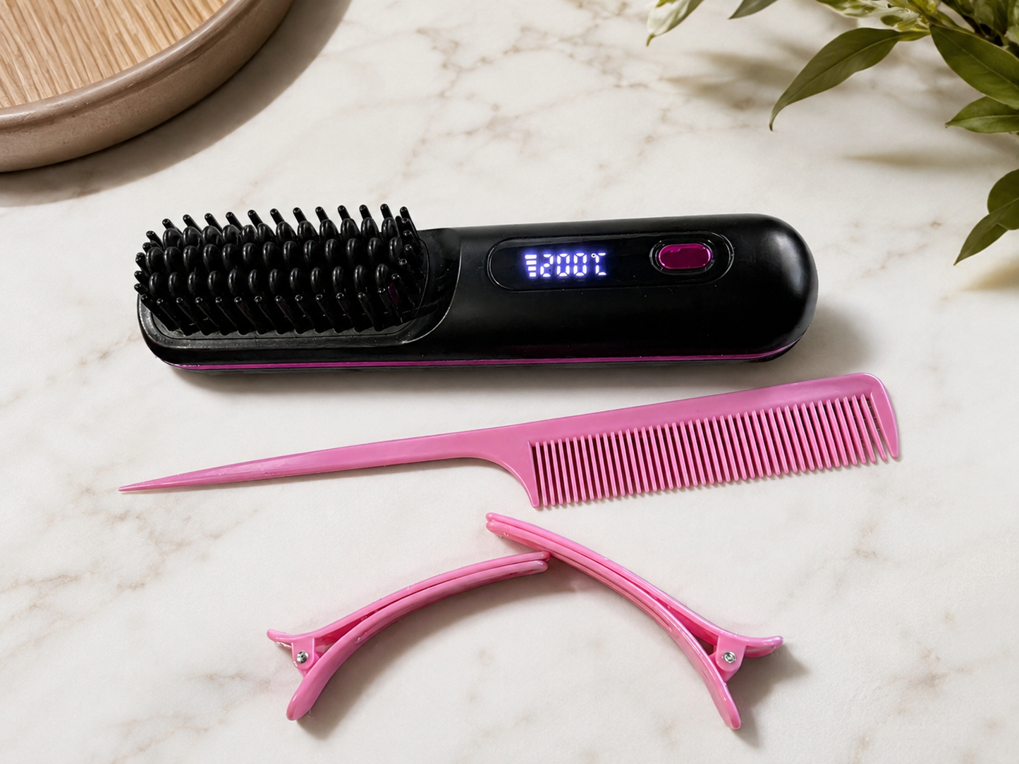 On Style Beauty™ GlowUp Salon Smooth Hair Styler - Cordless
