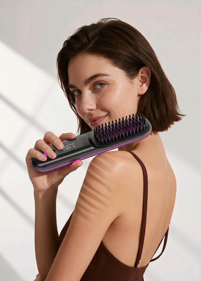 On Style Beauty™ GlowUp Salon Smooth Hair Styler - Cordless