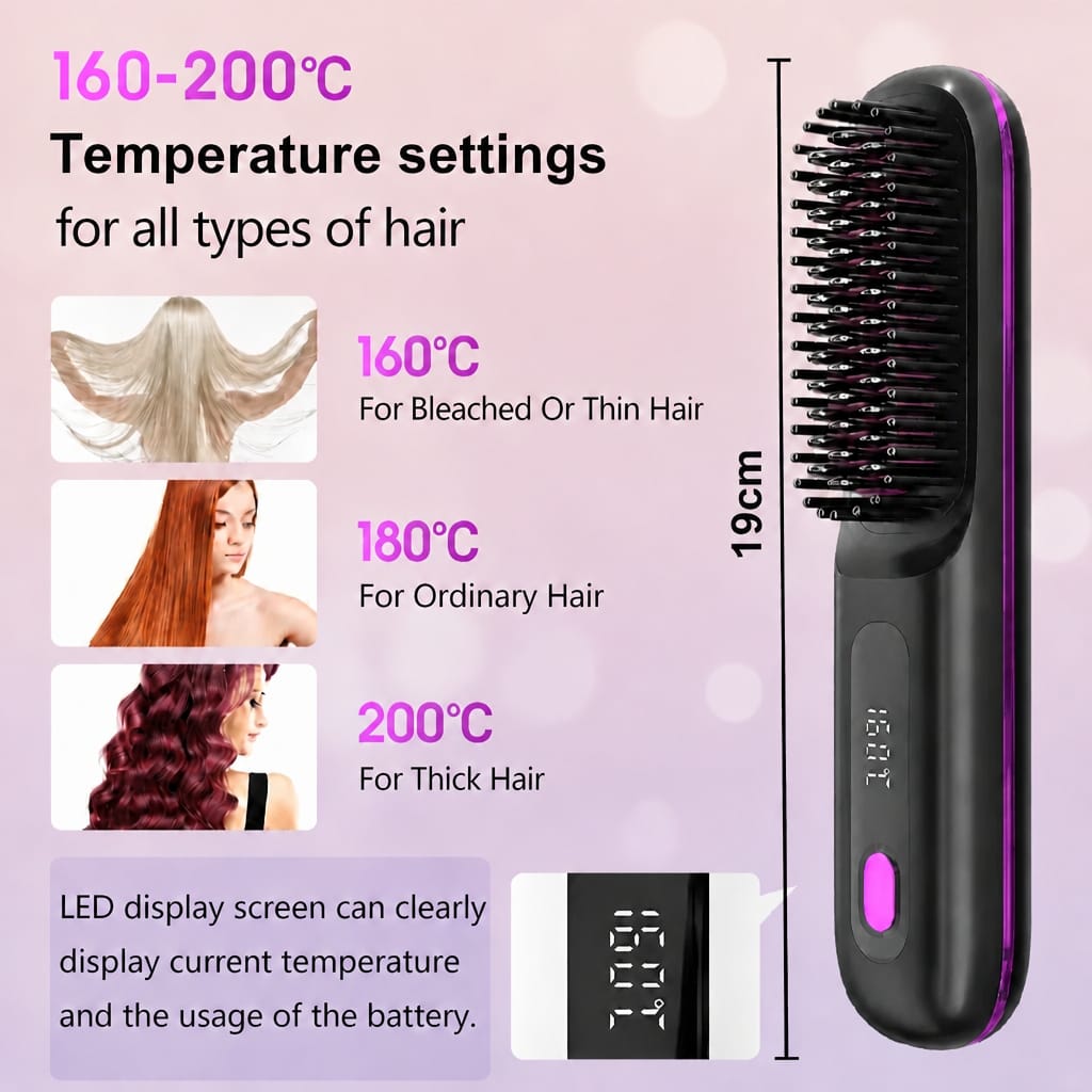 On Style Beauty™ Frizz-Free Hair Styler - Cordless